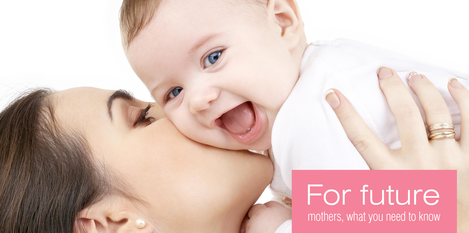 laughing baby playing with mother